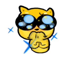 Love and naughty incarnation-Shiba bear sticker #11173285