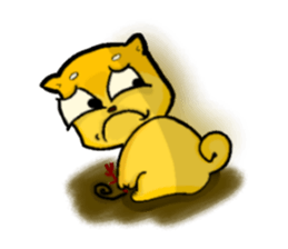 Love and naughty incarnation-Shiba bear sticker #11173286