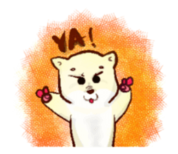 Love and naughty incarnation-Shiba bear sticker #11173291