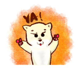 Love and naughty incarnation-Shiba bear sticker #11173291