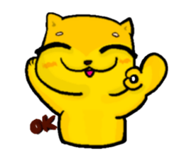 Love and naughty incarnation-Shiba bear sticker #11173295