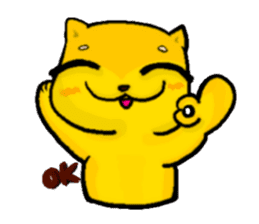 Love and naughty incarnation-Shiba bear sticker #11173295