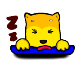 Love and naughty incarnation-Shiba bear sticker #11173297