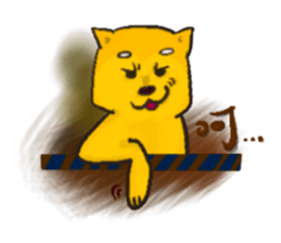 Love and naughty incarnation-Shiba bear sticker #11173298