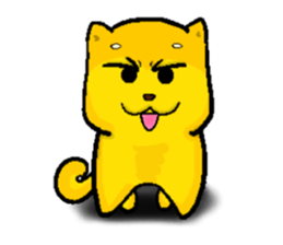 Love and naughty incarnation-Shiba bear sticker #11173299