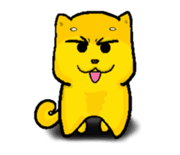 Love and naughty incarnation-Shiba bear sticker #11173299