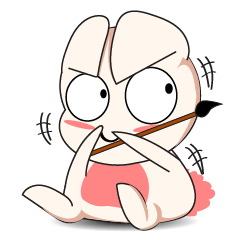 A Big and Small Rabbit Couple