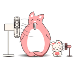 A Big and Small Rabbit Couple sticker #11173392