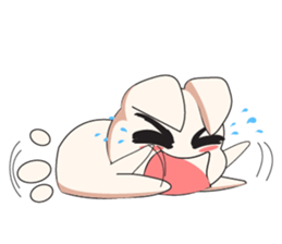 A Big and Small Rabbit Couple sticker #11173395