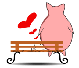 A Big and Small Rabbit Couple sticker #11173399