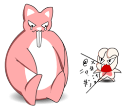 A Big and Small Rabbit Couple sticker #11173414