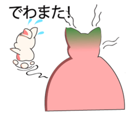 A Big and Small Rabbit Couple sticker #11173416