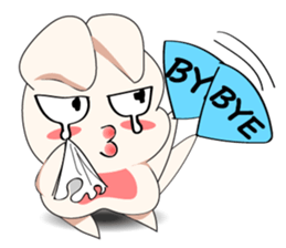 A Big and Small Rabbit Couple sticker #11173423