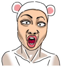 Special Sticker of White bear woman ver1 sticker #11173706