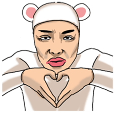 Special Sticker of White bear woman ver1 sticker #11173711