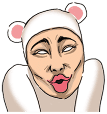 Special Sticker of White bear woman ver1 sticker #11173713