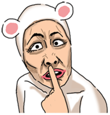 Special Sticker of White bear woman ver1 sticker #11173722