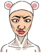 Special Sticker of White bear woman ver1 sticker #11173724