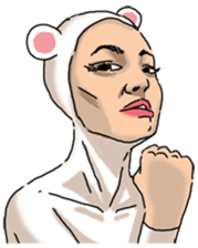 Special Sticker of White bear woman ver1 sticker #11173729