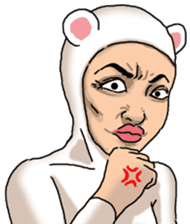 Special Sticker of White bear woman ver1 sticker #11173731
