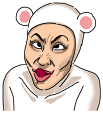 Special Sticker of White bear woman ver1 sticker #11173734