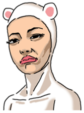 Special Sticker of White bear woman ver1 sticker #11173743