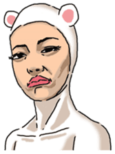 Special Sticker of White bear woman ver1 sticker #11173743