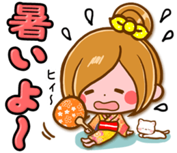 Leisurely a girlfriend  15 Early summer sticker #11174191