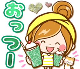 Leisurely a girlfriend  15 Early summer sticker #11174196