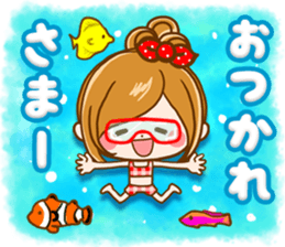 Leisurely a girlfriend  15 Early summer sticker #11174198