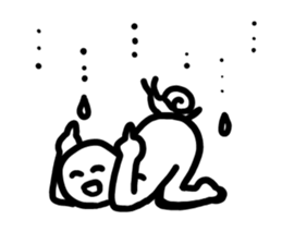 WHITE SMILE MAN sticker #11174949