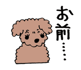 toy poodle Akubi sticker #11175308