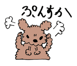 toy poodle Akubi sticker #11175312