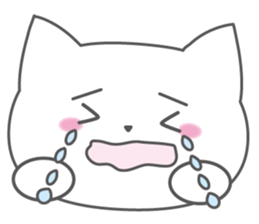 Polite japanese of white cat NANA sticker #11175379