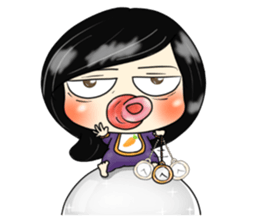 bad girl red fish 2 sticker #11175395