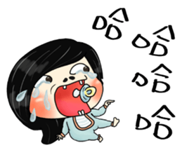 bad girl red fish 2 sticker #11175396