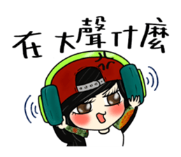 bad girl red fish 2 sticker #11175401