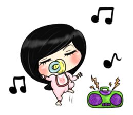 bad girl red fish 2 sticker #11175407