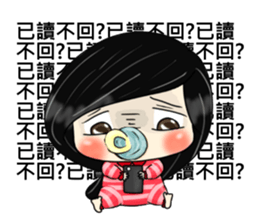 bad girl red fish 2 sticker #11175421