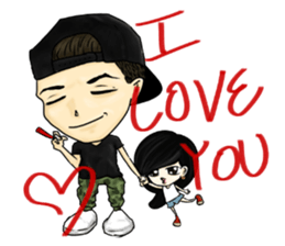 bad girl red fish 2 sticker #11175423