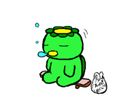 Japanease monster Kappa and friends. sticker #11175552