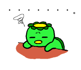 Japanease monster Kappa and friends. sticker #11175579