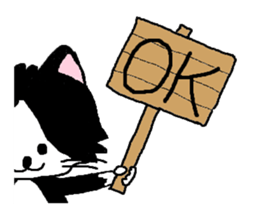 Cats speak for your feelings. sticker #11176016