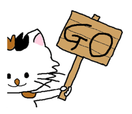 Cats speak for your feelings. sticker #11176017