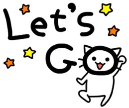 big letter with cats 5 sticker #11176763