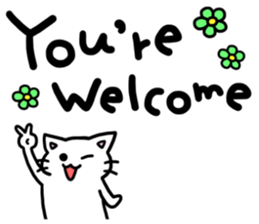 big letter with cats 5 sticker #11176767