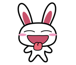 Tender rabbit-expression sticker #11176825