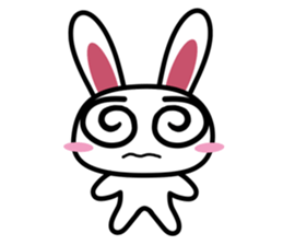Tender rabbit-expression sticker #11176835