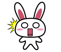Tender rabbit-expression sticker #11176841