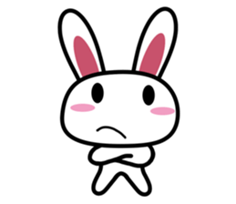 Tender rabbit-expression sticker #11176848